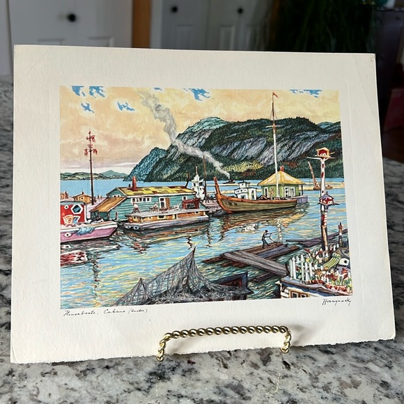 Nicholas Hornyansky Print - Houseboats on the Cabano - Picture 1 of 8